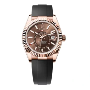 Rolex Sky-Dweller 326235-CHOI Rose Gold
  Chocolate Dial Oysterflex 42 